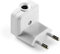 FAMATEL - Clavija trasmueble | 10A-250V | Salida Lateral | Blanco
