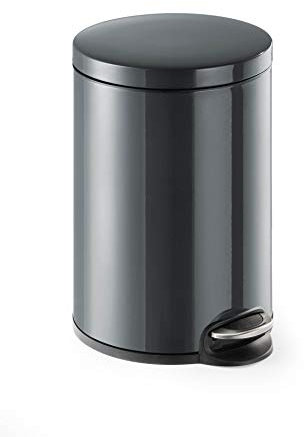 Durable Treteimer Metall rund 20, mit Absenkautomatik und herausnehmbaren Inneneimer 20 L, 1 Stück, 341258