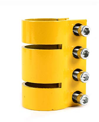Two Bare Feet TBF Pro Series Scooter Quad Clamp // Fit TBF Slamm Razor MGP Grit JD Bug (Yellow)
