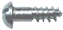 Schraube Stahl 1,6 x 10 mm, DIN 96, Holzschraube, Halbrundkopf, Modellbau, Basteln, 20 Stück