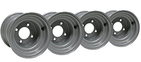 Parnells 4-10 inch wheel rims ride on lawnmower quad bike 6.00x10 4 stud compact tractor