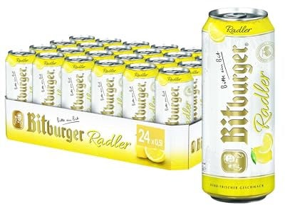 BITBURGER® Radler | Dosen-Bier (24x 0,5l) | Hopfenbetonter Pilsgenuss Mit Limonade | Aus Besten Hopfensorten | Nach Deutschem Reinheitsgebot Gebraut
