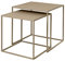 blomus 2er Set Beistelltische FERA | Nomad | 40L x 40B x 40H cm | 35L x 35B x 35H cm | Sofatisch Beige | Kaffeetisch aus Stahl