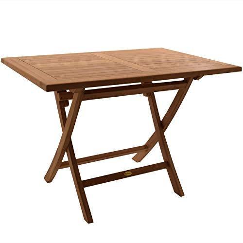 Klapptisch Rovigi Teak Massivholz Tischgröße Höhe 75 cm 110 x 70 cm + 40,- €