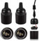 DiCUNO E27 douille Vintage noir, Edison retro suspension lampe, Support de lampe solide bakélite adaptateur, Parfait pour décoration, industrie et DIY, Lot de 4