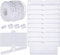 KAHEIGN 35Pcs Blind Accessories - 10M Bottom Chain, 12Pcs Top Hangers, 12Pcs Bottom Weights - for 3.5 Inch/89 mm Vertical Blinds