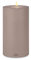 Qult Farluce Trend • Farbe Taupe • ∅ 10cm Höhe 18 cm • Teelichthalter in Kerzenform • Kunststoffkerze in Kerzenoptik • Mit Teelichteinsatz • inkl. 1 TLM16 Maxilight Teelicht (für ∅ 10 & 12 cm)
