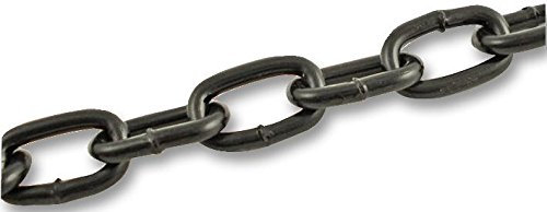 [UNBRANDED] CA50BLK Geschweißte Kette, 5 x 21 mm, Schwarz, 2 m