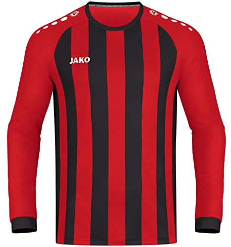 JAKO Kinder Trikot Inter (Langarm), Sportrot/Schwarz, 152