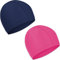 Cuffia Piscina Tessuto Adolto Bambini 2 pezzi Cuffie Nuoto per Uomo Donna Super Elastica e Leggera (rosa, blu navy)