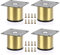 IGNPION 4Pcs 2'' Gold Furniture Feet, Aluminum Alloy Sofa Furniture Cabinet Riser DIY Furniture Replacement Legs for TV Cabinet Ottoman Sofa Cupboard