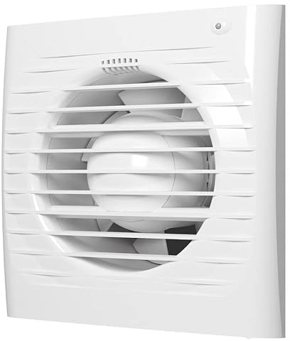 Przybysz Delay Timer 150mm Duct Size White Ventilation Fan Bathroom Air Flow Kitchen Extractor