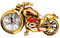Toyvian Motorbike Alarm Clock Kreatives Desktop Ornament Lustige Weckuhr Im -Design Für Schlafzimmer Und Kinderzimmer Goldene Ausführung Ohne Batterie