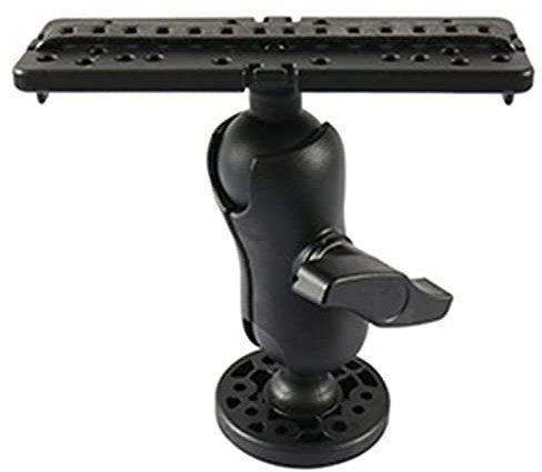 doorslay Fish Finder Mount Base 360° Rotating Adjustable Fish Finder Rack Mounting Bracket for Boat Canoe Kajak