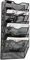 JEBELE 8 Fächer Zeitschriftenhalter Zeitungshalter Wand Mesh zeitschriften wandhalterung A4 Dokumentenablage Wand Büro Organisationsregal mit Etiketten Design Metall,Schwarz