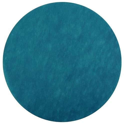 Santex 50 runde Tischsets grün blau Vlies Ø 34 cm Einweg Platzsets