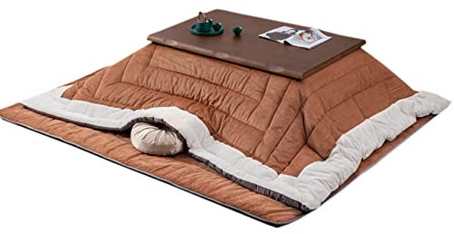 Kotatsu Tisch-Set, Massivholz-Heizung, niedriger Tisch, Couchtisch, Kang-Tisch, Tatami, elektrischer Heiztisch, niedriger Tisch, Couchtisch (Farbe: A, Größe: 120 x 80 x 40 + 5 cm) (C 120 x 80 x 40 + 5