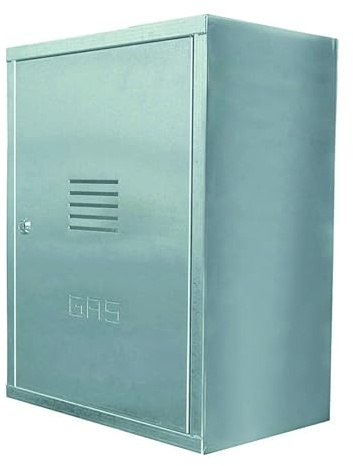 Gaszählerschrank aus Edelstahl h60 l50 p24