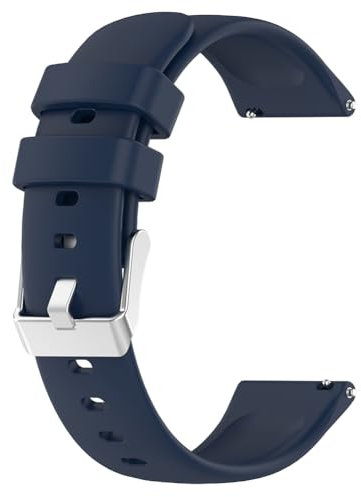 Fiorky Silicone Designer Band Replacement Watch Strap 20mm Smart Watch Band Quick Release for Huami Amazfit GTS 4/2 Mini GTS 3 2e for Amazfit Bip 3 Pro/Bip 3/ Bip U/Bip/Bip Lite, Length, Blue