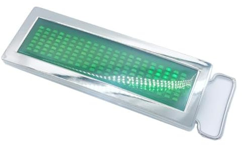 DOKUYIE DIY Gürtelschnalle mit Namensblitz, Chrom, LED, 3 Farboptionen, Grün , Einheitsgröße