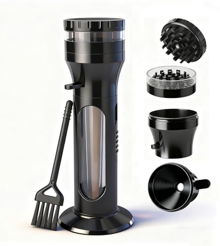 2-in-1 Herb Grinder & Cone Filler – Portable Manual Loader Compatible with King Size Cones,Portable Manual Aluminum Alloy Grinder Roller