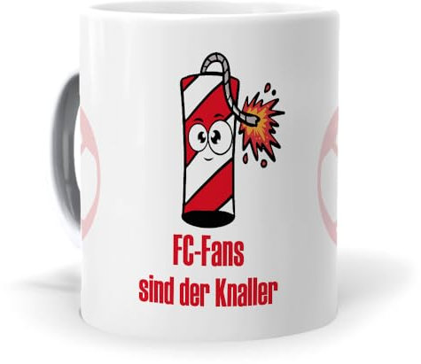 mundohuevo Originelle Fußballtasse, Frühstückstassen für FC Köln-Fans | Originelles Geschenk für Fußballfans | Fußballartikel | Köln