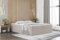 Fun Möbel Boxspringbett Dachschräge Bett PRIMA Stoff Soro (Creme, 160x200 cm)