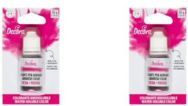 Decora 9261720 Colorante Fucsia Per Aerografo 20 G (Confezione da 2)