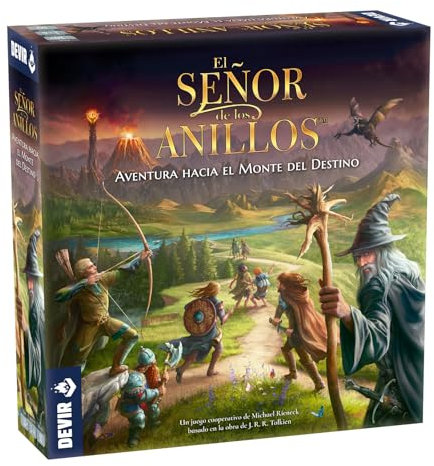 Devir El Señor De Los Anillos Aventura hacia El Monte del Destino Juego de Mesa Cooperativo, Juego de Mesa Solitario, Juego LOTR, Juego de la Terra Media (BGNUNSP)