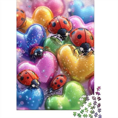 Puzzles Für Erwachsene 1000 Cute Ladybug Puzzles 1000 Teile Anspruchsvolles Spiel 1000pcs (75x50cm)