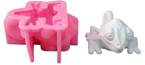 Práctico Molde De Silicona Para Hacer Figuras De Yeso Anole Para Proyectos Y Presentaciones Decorativas