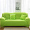 Odot Sofa Überzug, Polyester Einfarbig Sofabezug Ecksofa, Couch Überzug für 1/2/3/4 Sitzer, Sofa Überzug, Elastische sofabezug L Form rutschfest Sofaschoner für Schmücken (Grün,1 Sitzer)