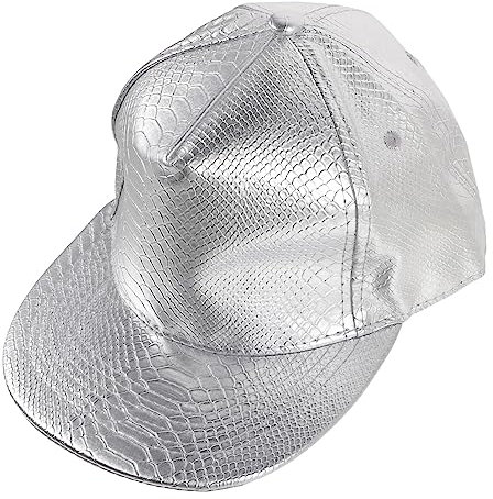 WATIIFUFU Unisex Krokodil Muster Snapback Baseball Cap Aus PU Verstellbare Hip Hop Kappe Mit Flachem Schirm