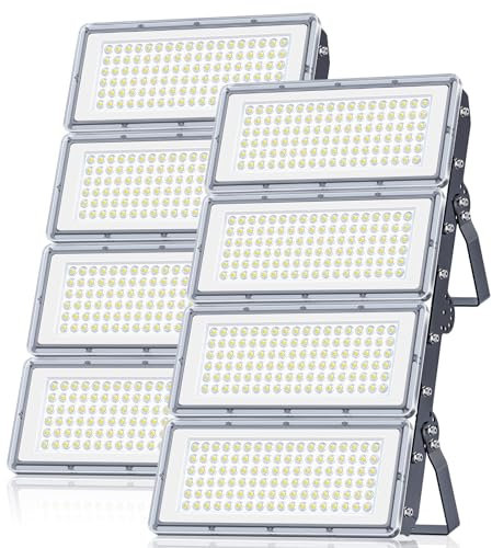 400W Projecteur LED Extérieur - 2PACK 40000LM Lumineux Spot LED Extérieur avec Transformateur, Projecteur Exterieur Blanc Froid 7000k, IP67 Étanche Eclairage Exterieur pour Garage, Stade, Usines