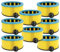 vhbw 8x Faltenfilter kompatibel mit Starmix uClean Staubsauger - Patronenfilter, Gelb Schwarz Blau
