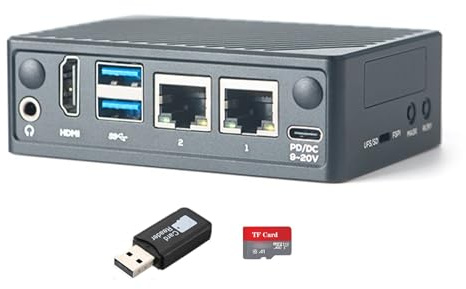 youyeetoo FriendlyElec NanoPi M5 Single Board Computer – Rockchip RK3576 SBC mit HDMI, Dual GbE, M.2 NVMe und SDIO WiFi-Buchsen, UFS 2.0-Speicherunterstützung (8GB RAM,Mit TF-Karte)