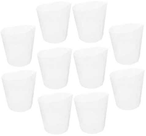 Abaodam 10pcs Plastic Nursery Plant Pots 3.8 Inch Small Seedling Starter Containers for Indoor and Outdoor Gardening Succulents, Flowers, and Cactus