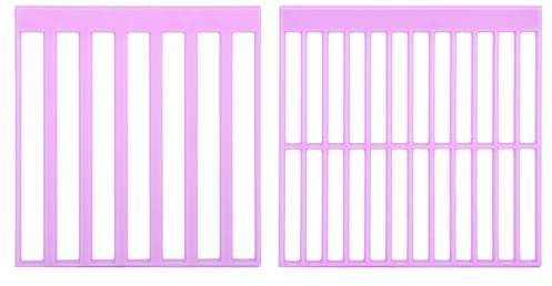 BOXOB 2stk Lineal für Diamantkunst, 2 Stile Anleitung Diamantmalerei mit Streifen und Karomuster DIY-Ausrichtungswerkzeug Punktbohrer für Runde Leinwand des Art Clubs