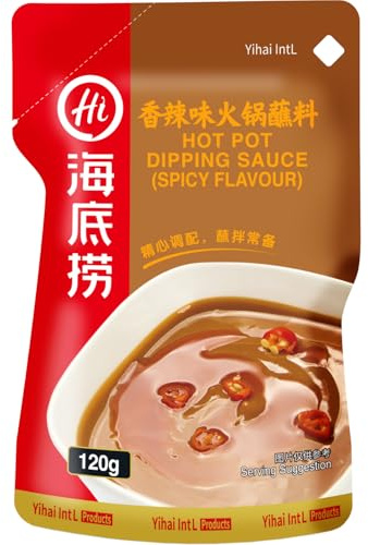 HAIDILAO - Sauce piquante pour hot pot en sachet - Multipack (40 x 120 g)