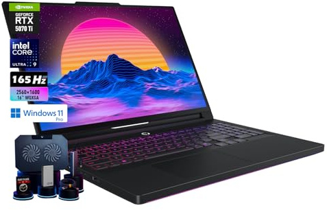 Lenovo Legion Pro 5i Gen 10 Gaming Laptop, Core Ultra 9 275HX Processor, 16 WQXGA (2560 x 1600) 165Hz, RTX 5070 Ti GPU 12GB GDDR7, 24zone RGB Backlit, Wi-Fi 7, Win 11pro (32GB DDR5 RAM | 1TB SSD)
