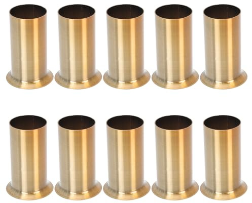 Style Rétro Européen en Fer Doré 10 Manchons de Protection pour Lustre | Résistants à Chaleur, Remplacement de Cache de Base, pour Douilles de Luminaire, Légers et Compatibles Chandelier