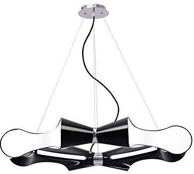 Mantra - Colgante Ora 8 Luces,Color Negro Luces