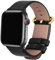 Fullmosa Correa Compatible Apple Watch 45mm 44mm 42mm, Yan 15 colores Correa Cuero Pulsera para iWatch Series 7 6 5 4 3 2 1, Series SE, Negro + Hebilla de dorada + Adaptador negro 42mm 44mm 45mm