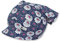 Sterntaler - Tuchmütze Kopftuch mit Schild Blumen Alloverprint, marine - 1451835, Größe 47