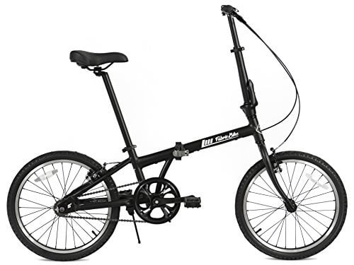 FabricBike Klappfahrrad, Alu-Rahmen, Single Speed, 3 Farben (Fully Matte Black)