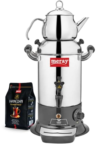 MERAY Macchina per Tè Elettrica R29 – Bollitore per Tè da 5L, Distributore di Tè & Samovar