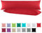 Doppelpack Baumwolle Renforcé Kissenbezug, Kissenbezüge, Kissenhüllen für Seitenschläferkissen 40x145 cm in 13 modernen Farben Rot