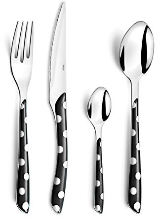 Amefa 2234AAMBA1D20 ECLAT - Set di posate 32 pezzi, 8 persone, colore: Nero