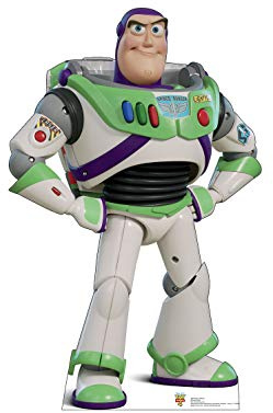 Cardboard People Buzz Lightyear Pappaufsteller in Lebensgröße – Disney Pixar Toy Story 4 (Film von 2019)