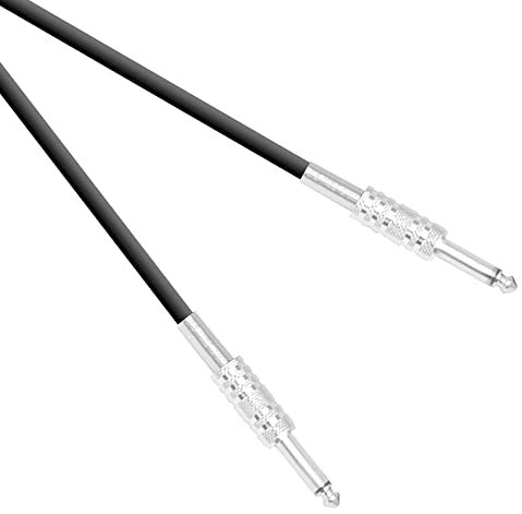 SoundLAB G035AB 3m Speaker Cable Kit with 6.35mm Mono Jack to Jack Plugs – Durable Twin-Core 0.75mm Speaker Leads Ideal for PA Systems & Musical Instruments